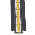 Set: Profil din aluminiu încastrat pentru benzi LED - Negru - 2m