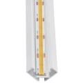Set: Profil din aluminiu de colț pentru benzi LED - Alb - 2m