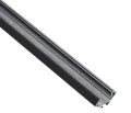 Set: Profil din aluminiu de colț pentru benzi LED - Negru - 2m