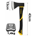 Topor pentru lemne de foc 1,4 [kg] oțel carbon 43 [cm]
