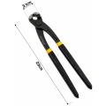 Clește pentru cuie tip armator, tăietor, din oțel carbon, 225 [mm]