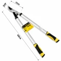 Foarfecă de crengi cu două mâini, din aluminiu, 68 [cm]