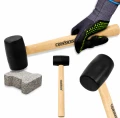 Ciocan de cauciuc pentru pavele 250 [g], cap negru