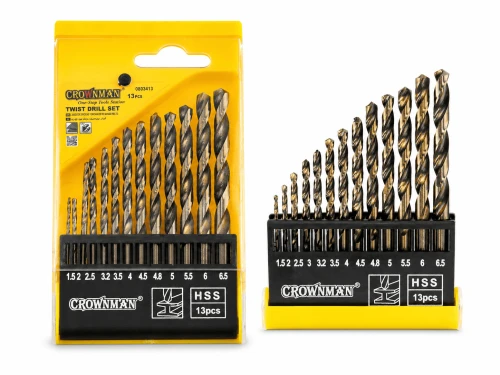 Burghie cobalt HSS pentru metal INOX 13 buc. 1.5-6.5 [mm]