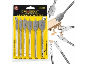 Set burghie plate pentru lemn, 6 buc., 10-25 [mm], HEX