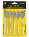 Set burghie plate pentru lemn, 6 buc., 10-25 [mm], HEX