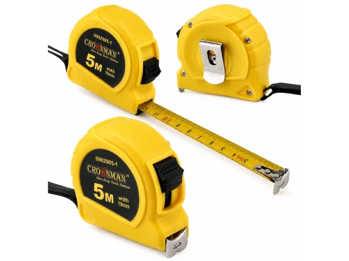 Ruletă retractabilă cu bandă de măsurat 5 [m] x 19 [mm] cu blocare