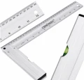 Echer de tâmplărie din aluminiu 350 [mm] cu nivelă
