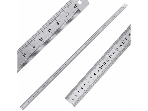 Riglă metalică din oțel 100 [cm], instrument de măsură pentru atelier