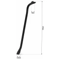 Rangă din oțel cu extractor de cuie 45 [cm], neagră