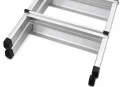 Scară dublă din aluminiu, 3 trepte, 150 [kg]