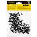 Cleme de fixare cabluri cu cui 4 [mm] negre 100 buc.