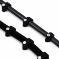 Cleme de fixare cabluri cu cui 4 [mm] negre 100 buc.