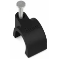 Cleme pentru cabluri cu cui 8 [mm], negre, 100 buc.