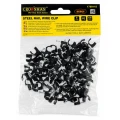 Cleme pentru cabluri cu cui 8 [mm], negre, 100 buc.