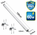 Lampă LED etanșă 60W 120cm IP65 4500K antracit