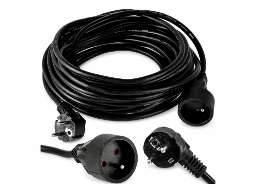 Prelungitor electric cu împământare 1 priză 10m negru 2500W