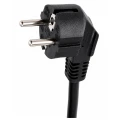 Prelungitor electric 5m cu împământare, 1 priză, negru