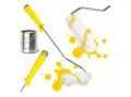 Rolă de vopsit 11cm cu mâner PP, fir 11mm, pentru vopsele pe bază de apă