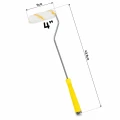 Rolă de vopsit 11cm cu mâner PP, fir 11mm, pentru vopsele pe bază de apă