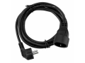 Prelungitor electric cu împământare, 1 priză, 3m, negru, 2500W