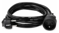 Prelungitor electric cu împământare, 1 priză, 3m, negru, 2500W