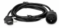 Prelungitor electric cu împământare, 1 priză, 3m, negru, 2500W