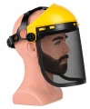 Vizieră de protecție cu plasă din oțel pentru motocoasă și trimmer