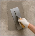 Gletieră pentru tencuială din oțel lustruit 280x125 mm cu mâner din lemn