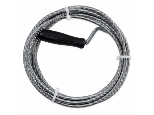 Spirală de desfundat țevi 6mm x 3m cu manivelă