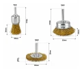 Set de perii de sârmă pentru bormașină 3 buc. tijă 6 mm