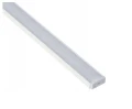 Profil din aluminiu aparent pentru benzi LED 1m, alb, cu dispersor mat și accesorii