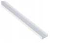 Profil din aluminiu aparent pentru benzi LED 1m, alb, cu dispersor mat și accesorii