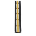 Profil din aluminiu aparent pentru benzi LED 1m negru, cu dispersor opal și accesorii