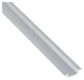 Profil din aluminiu încastrat pentru benzi LED 1m, argintiu anodizat, cu difuzor mat și accesorii