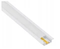 Profil din aluminiu încastrat pentru benzi LED 1m alb cu dispersor opal și accesorii