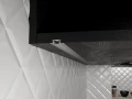 Profil din aluminiu încastrat pentru benzi LED 1m alb cu dispersor opal și accesorii