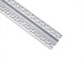 Profil din aluminiu pentru plăci de gips-carton pentru benzi LED 17mm 1m argintiu cu difuzor opal și accesorii