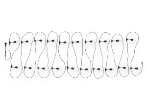 Set: Ghirlandă de grădină 20m 20xE27 + 20x Bec LED E27 1W filament