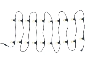 Set: Ghirlandă de grădină 10m 20xE27 + 20x Bec LED E27 1.3W filament