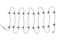 Set: Ghirlandă de grădină 10m 20xE27 + 20x Bec LED E27 1.3W filament