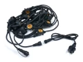 Set: Ghirlandă de grădină 10m 20xE27 + 20x Bec LED E27 1.3W filament