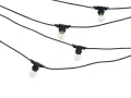 Set: Ghirlandă de grădină 10m 20xE27 + 20x Bec LED E27 1.3W filament