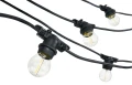 Set: Ghirlandă de grădină 10m 20xE27 + 20x Bec LED E27 1.3W filament