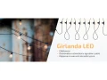 Set: Ghirlandă de grădină 10m 20xE27 + 20x Bec LED E27 1.3W filament