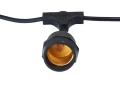 Set: Ghirlandă de grădină 10m 10xE27 + 10x Bec LED E27 6.5W filament