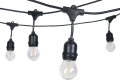 Set: Ghirlandă de grădină 10m 10xE27 + 10x Bec LED E27 6.5W filament