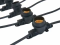 Set: Ghirlandă de grădină 10m 20xE27 + 20x Bec LED E27 6W filament