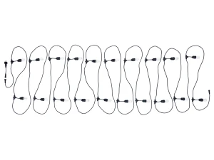 Set: Ghirlandă de grădină 20m 20xE27 + 20x Bec LED E27 6W filament