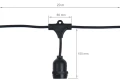 Set: Ghirlandă de grădină 20m 20xE27 + 20x Bec LED E27 6W filament